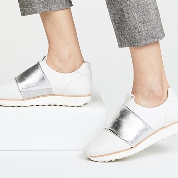 Rag and Bone Dylan Silver Metallic Athletic Shoe Sneaker 9.5 - Picture 3 of 14